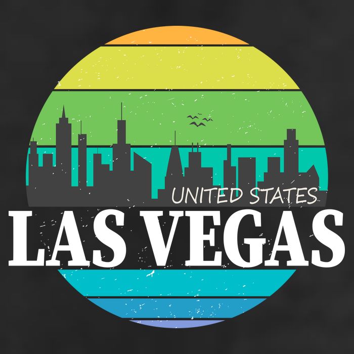 Las Vegas Retro Skyline Cool Comfort Performance Bucket Hat