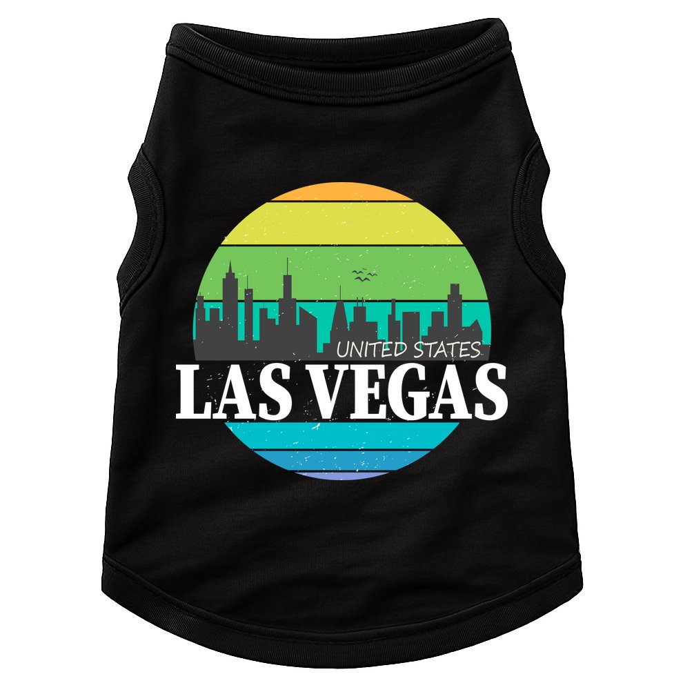 Las Vegas Retro Skyline Doggie Tank