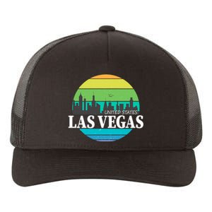 Las Vegas Retro Skyline Yupoong Adult 5-Panel Trucker Hat