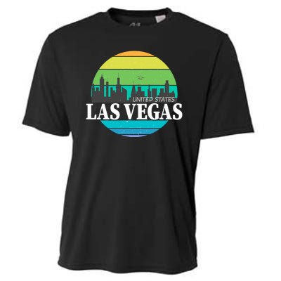 Las Vegas Retro Skyline Cooling Performance Crew T-Shirt