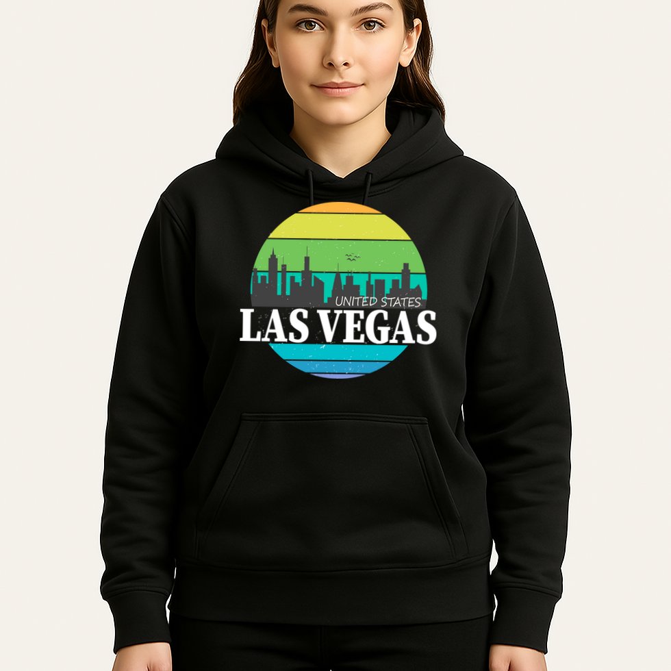 Las Vegas Retro Skyline Hoodie