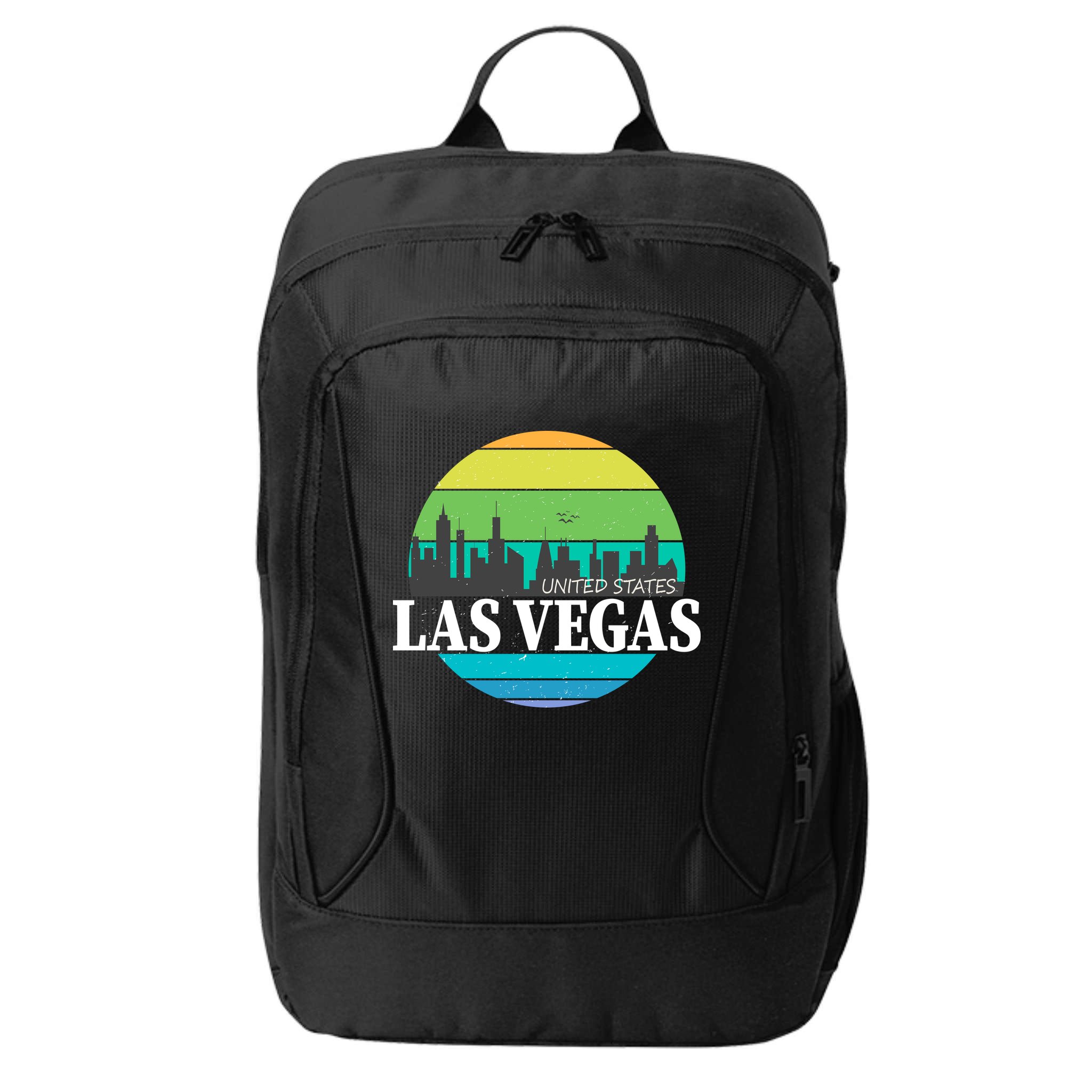 Las Vegas Retro Skyline City Backpack