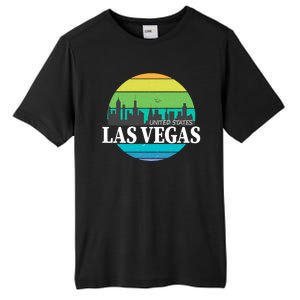 Las Vegas Retro Skyline Tall Fusion ChromaSoft Performance T-Shirt