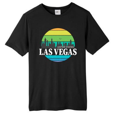 Las Vegas Retro Skyline Tall Fusion ChromaSoft Performance T-Shirt