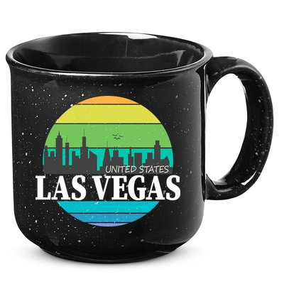 Las Vegas Retro Skyline 15oz Campfire Ceramic Mug