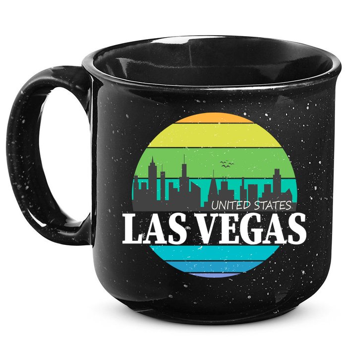 Las Vegas Retro Skyline 15oz Campfire Ceramic Mug