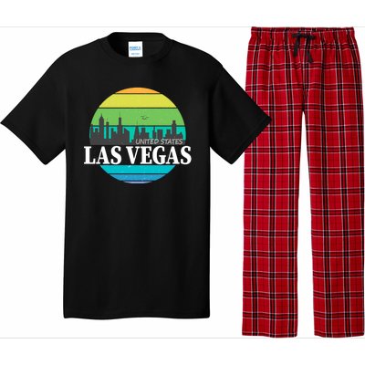 Las Vegas Retro Skyline Pajama Set