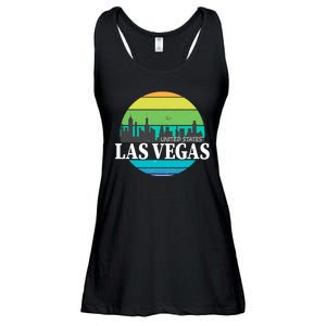 Las Vegas Retro Skyline Ladies Essential Flowy Tank