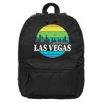 Las Vegas Retro Skyline 16 in Basic Backpack