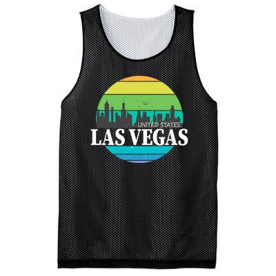 Las Vegas Retro Skyline Mesh Reversible Basketball Jersey Tank