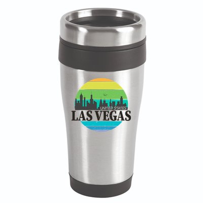 Las Vegas Retro Skyline 16oz Travel Tumbler