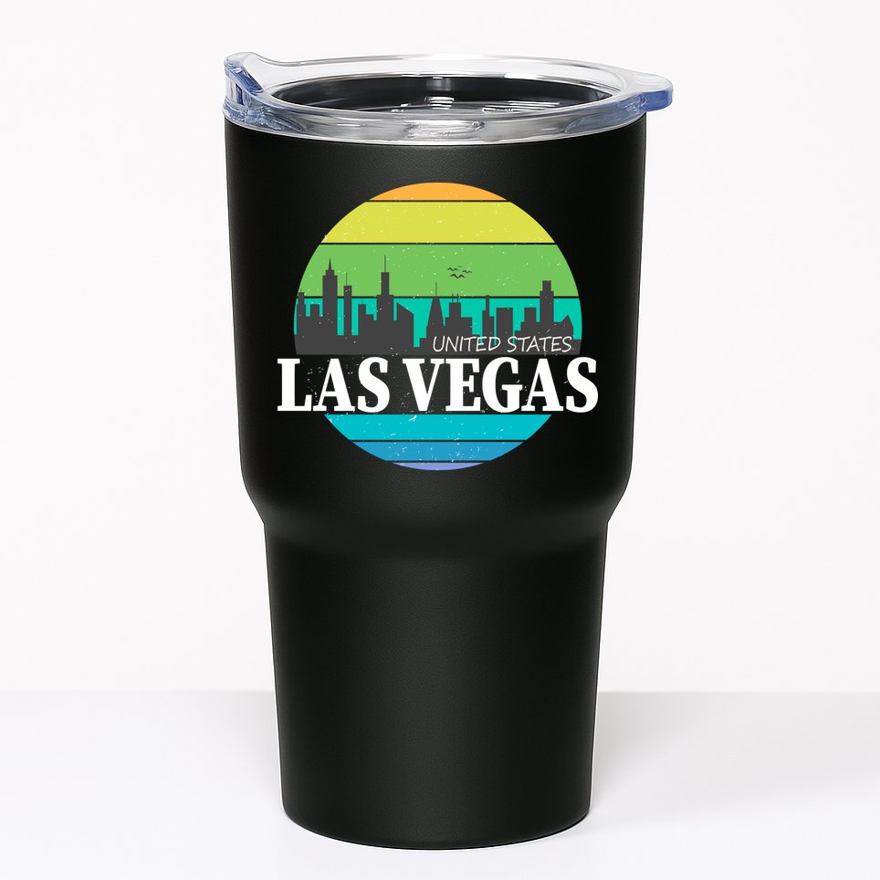 Las Vegas Retro Skyline Tumbler