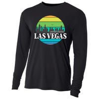 Las Vegas Retro Skyline Cooling Performance Long Sleeve Crew