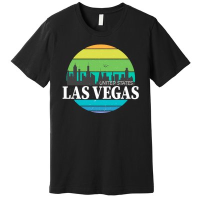 Las Vegas Retro Skyline Premium T-Shirt