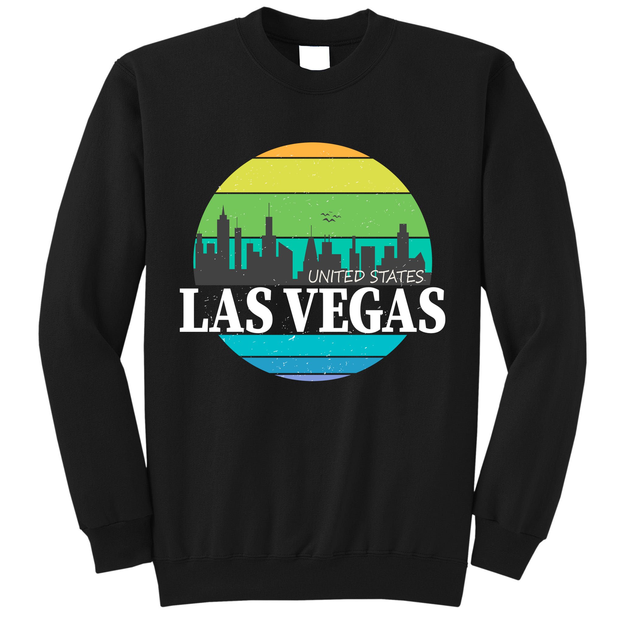 Las Vegas Retro Skyline Tall Sweatshirt