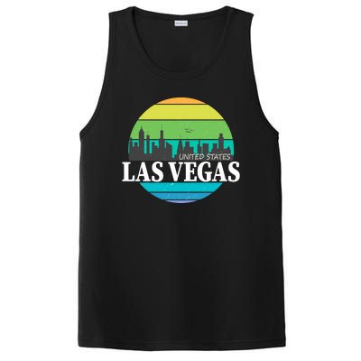 Las Vegas Retro Skyline PosiCharge Competitor Tank