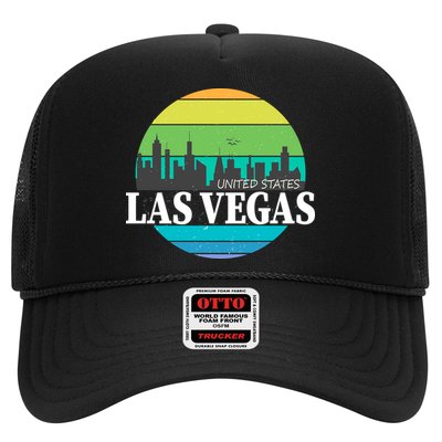 Las Vegas Retro Skyline Trucker Hat