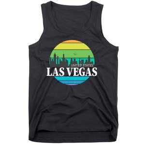 Las Vegas Retro Skyline Tank Top