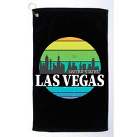 Las Vegas Retro Skyline Golf Towel