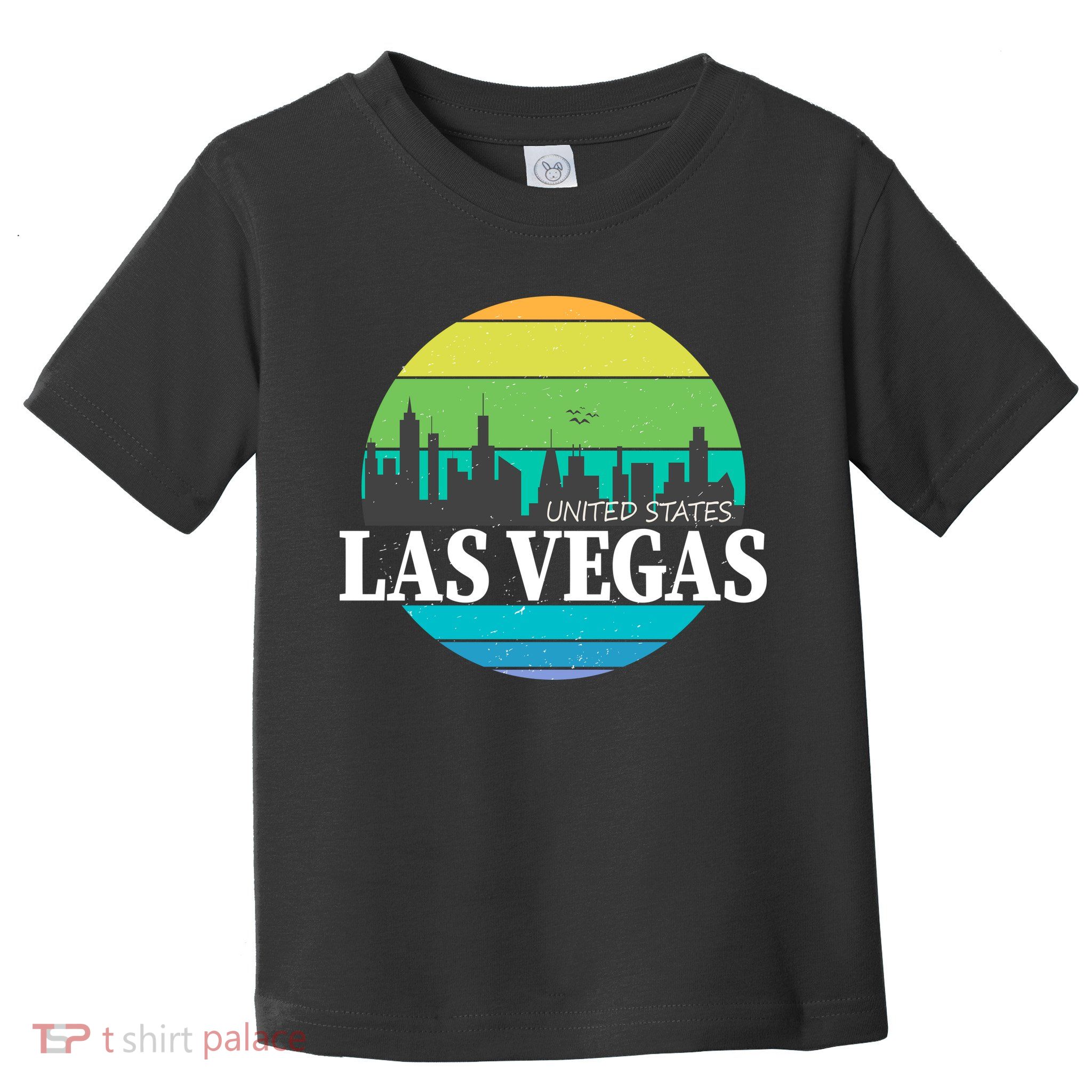 Las Vegas Retro Skyline Toddler T-Shirt