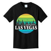 Las Vegas Retro Skyline Kids T-Shirt