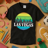 Las Vegas Retro Skyline Kids T-Shirt