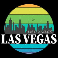 Las Vegas Retro Skyline Kids T-Shirt
