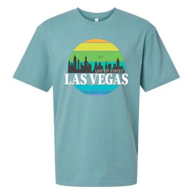 Las Vegas Retro Skyline Sueded Cloud Jersey T-Shirt