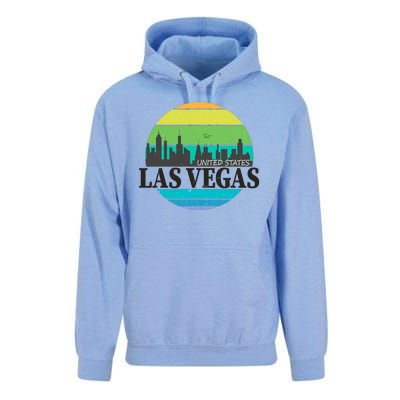 Las Vegas Retro Skyline Unisex Surf Hoodie