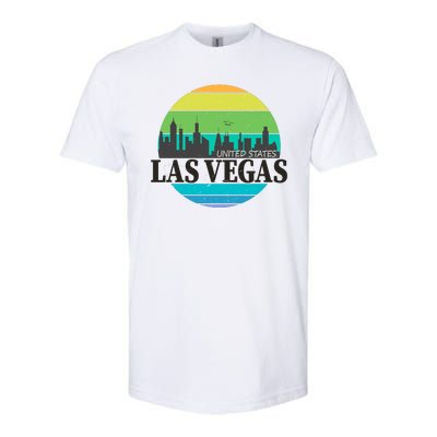 Las Vegas Retro Skyline Softstyle® CVC T-Shirt