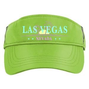 Las Vegas Retro Sunset Palm Trees Adult Drive Performance Visor