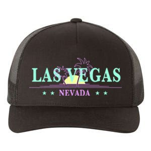 Las Vegas Retro Sunset Palm Trees Yupoong Adult 5-Panel Trucker Hat