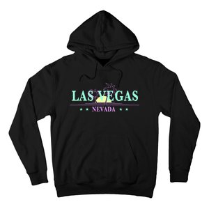 Las Vegas Retro Sunset Palm Trees Hoodie