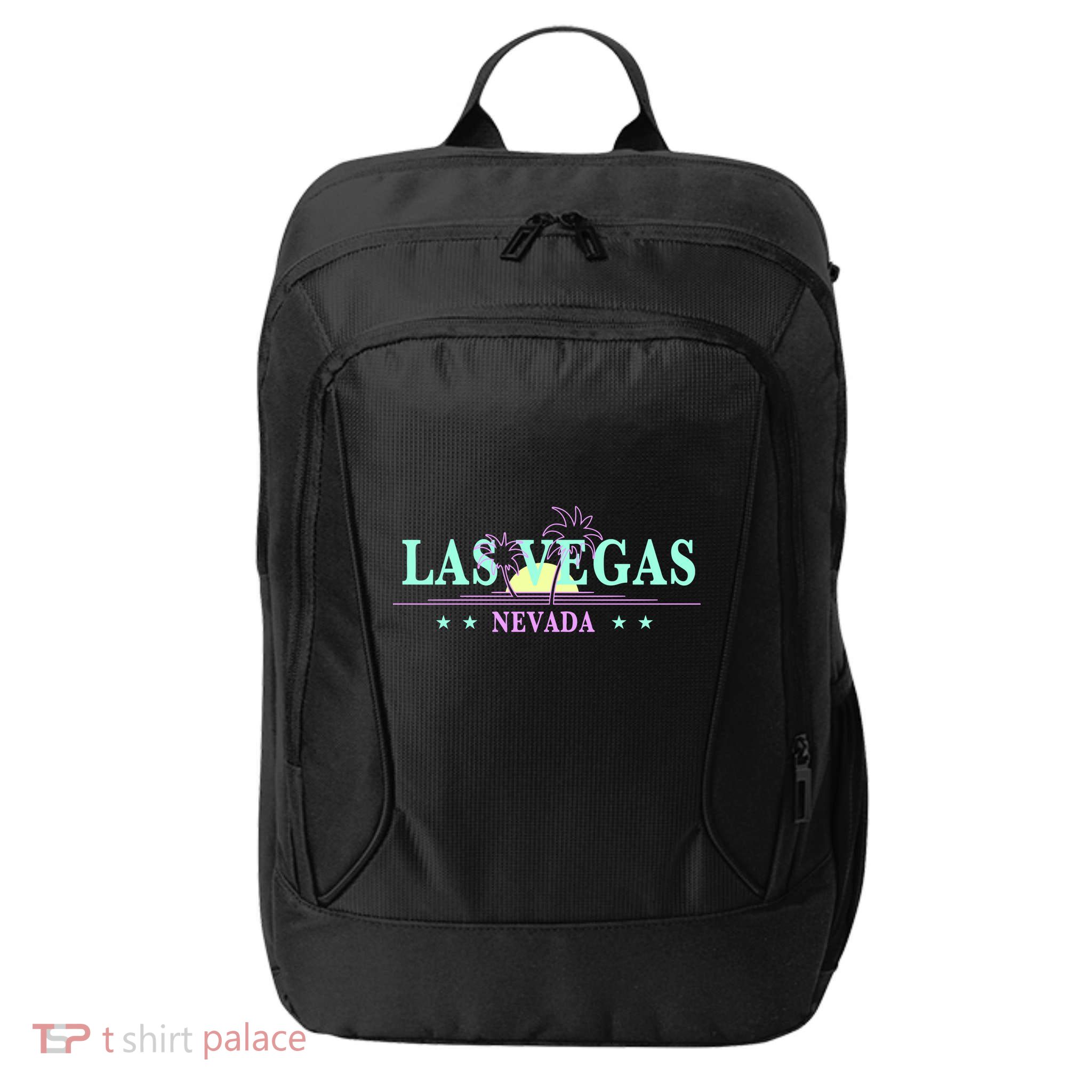 Las Vegas Retro Sunset Palm Trees City Backpack