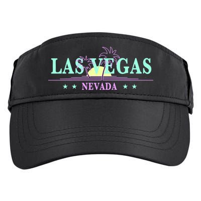 Las Vegas Retro Sunset Palm Trees Adult Drive Performance Visor