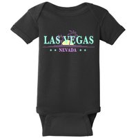 Las Vegas Retro Sunset Palm Trees Baby Bodysuit