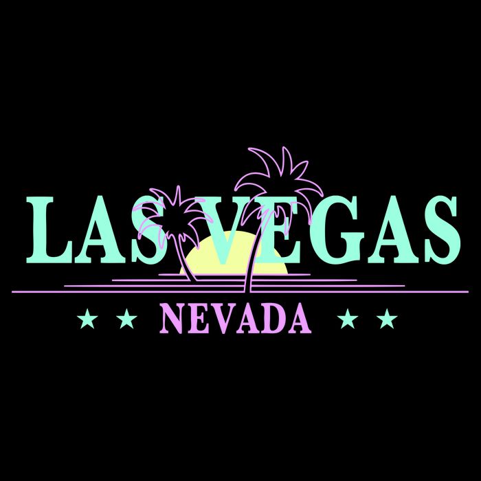 Las Vegas Retro Sunset Palm Trees Baby Bodysuit
