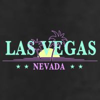 Las Vegas Retro Sunset Palm Trees Golf Towel