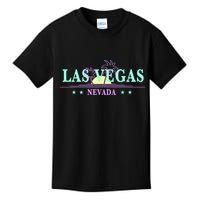 Las Vegas Retro Sunset Palm Trees Kids T-Shirt