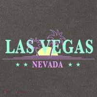 Las Vegas Retro Sunset Palm Trees Cotton Canvas Backpack