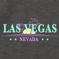 Las Vegas Retro Sunset Palm Trees Vector Backpack