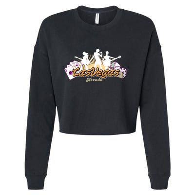 Las Vegas Rock Cropped Pullover Crew