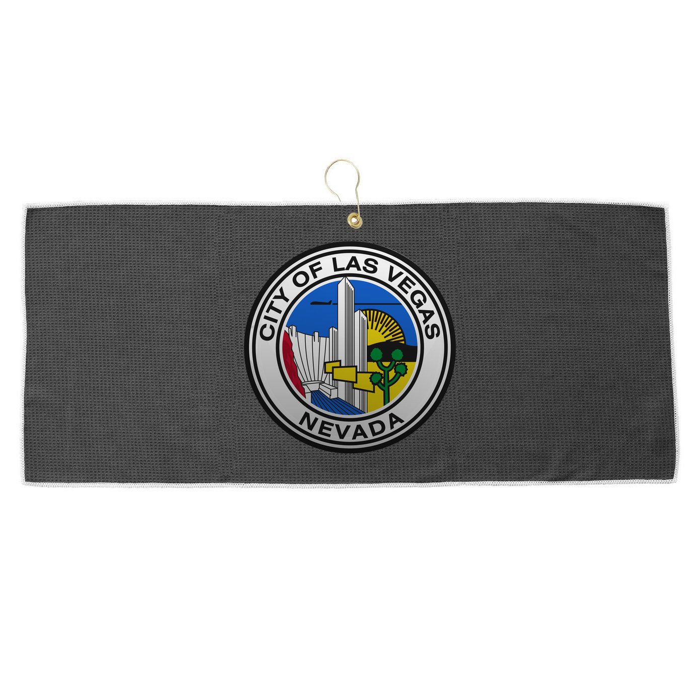 Las Vegas Seal Large Microfiber Waffle Golf Towel