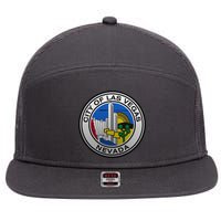 Las Vegas Seal 7 Panel Mesh Trucker Snapback Hat