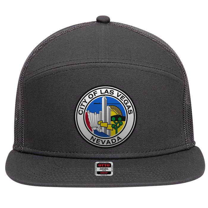 Las Vegas Seal 7 Panel Mesh Trucker Snapback Hat