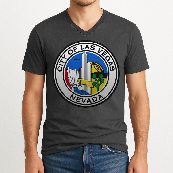 Las Vegas Seal V-Neck T-Shirt