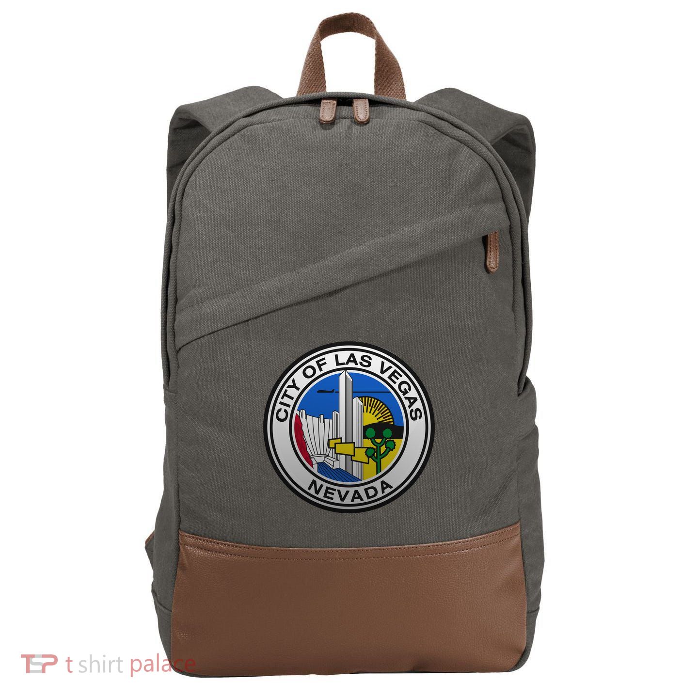 Las Vegas Seal Cotton Canvas Backpack