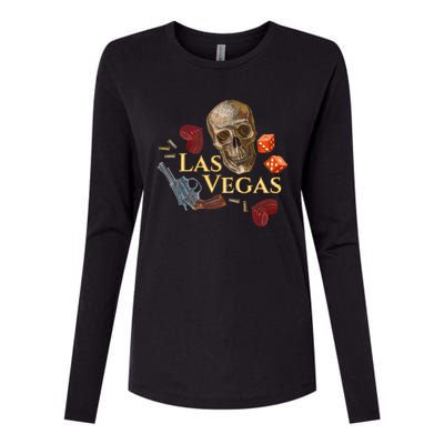 Las Vegas Sin City Womens Cotton Relaxed Long Sleeve T-Shirt