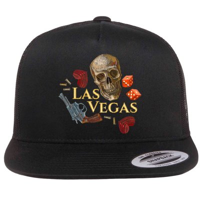 Las Vegas Sin City Flat Bill Trucker Hat