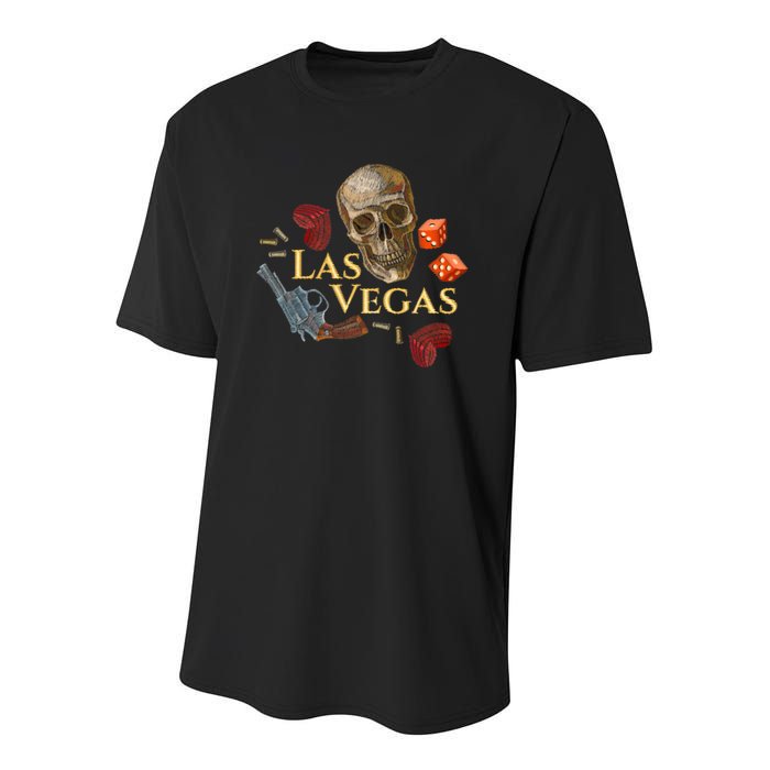 Las Vegas Sin City Youth Performance Sprint T-Shirt